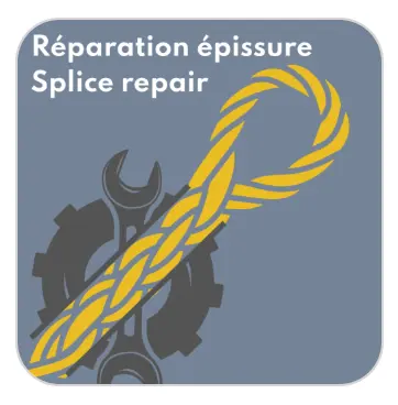 Réalisation d'épissure sur corde rétention - non PPE