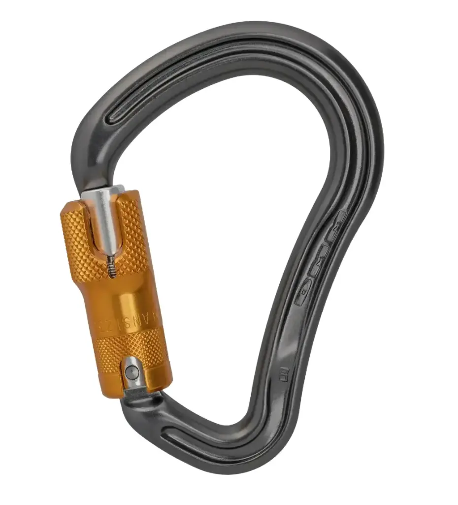 [A907ANSI] Mousqueton boa HMS 30KN - DMM (Jaune, Locksafe)