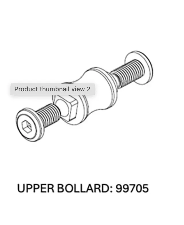 [99705] Rope runner Pro Vertec - Pièces de remplacement - Notch (Upper Bollard)