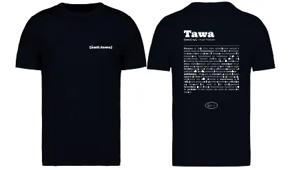 [ATW01] T-Shirt Antitawa: Dico Tawa - black (S)