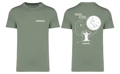 [ATW05] T-Shirt Antitawa: Rebel Zone - Green (S)